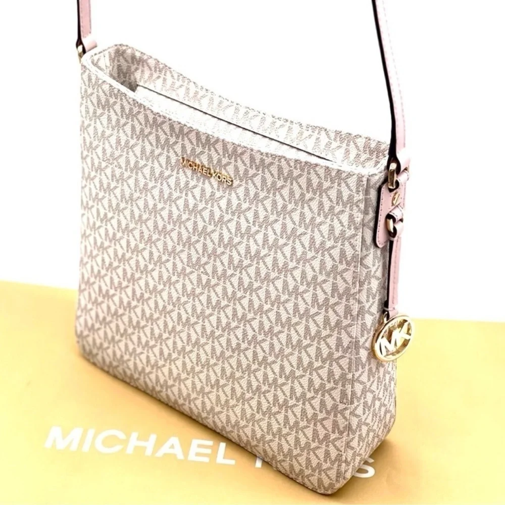 Michael Kors Large Messenger Crossbody Bag Powder Blush Multi